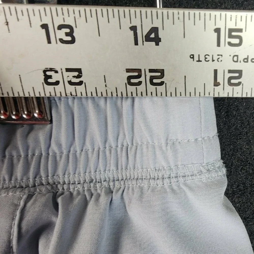 Gaiam Active Running Shorts‎ Light Blue Womens Size M Mesh Trim Athletic Workout
